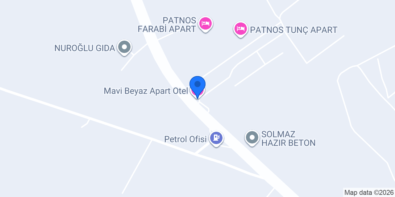 Mavi Beyaz Apart Otel konumu