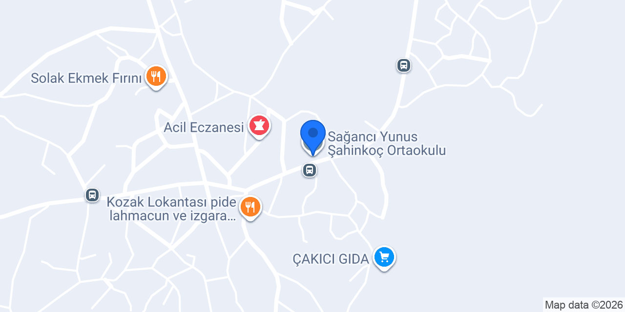 Sağancı Yunus Şahinkoç Ortaokulu konumu