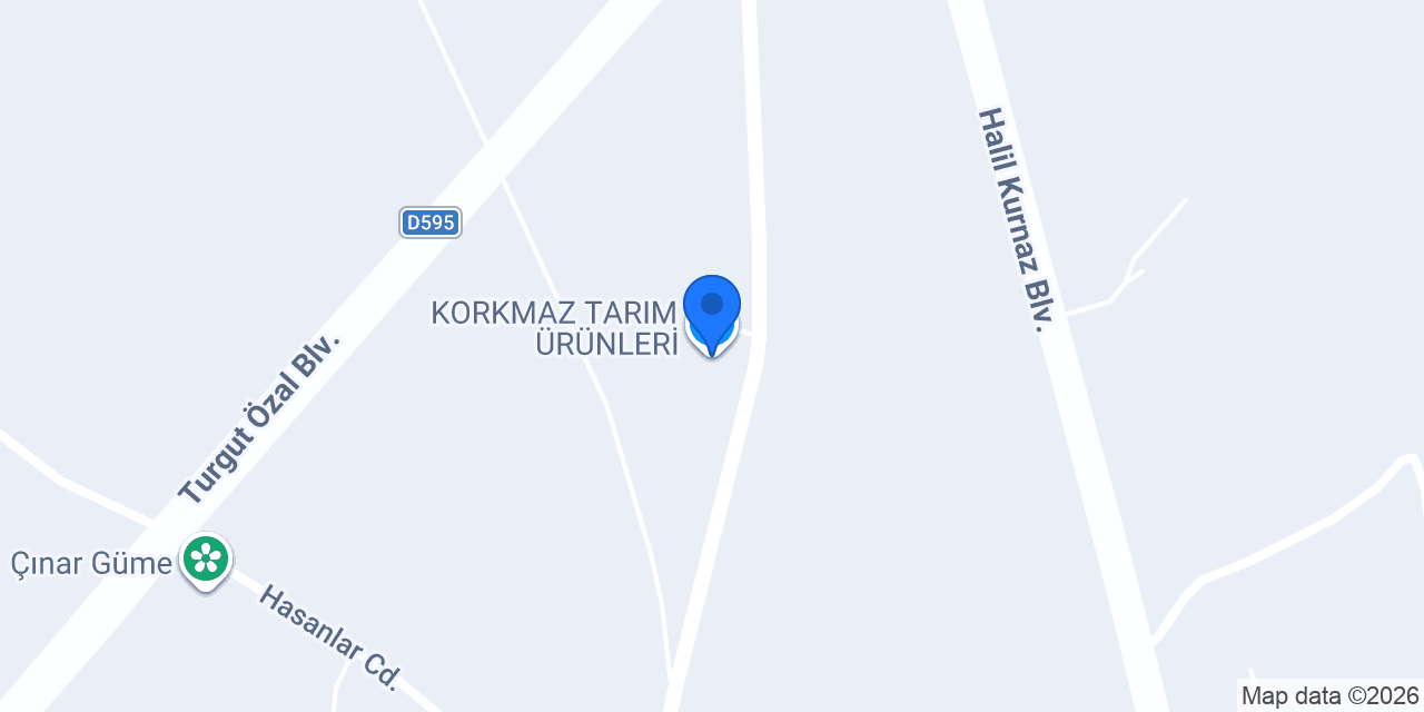 KORKMAZ TARIM ÜRÜNLERİ konumu
