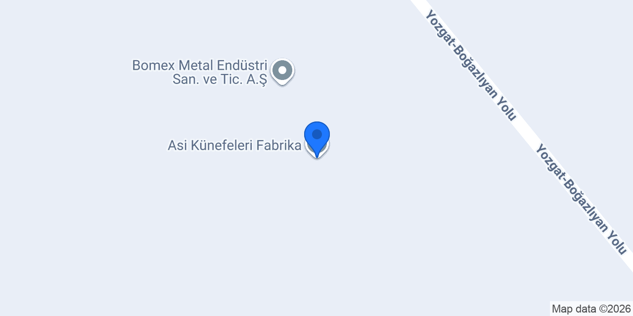 Asi Künefeleri Fabrika konumu