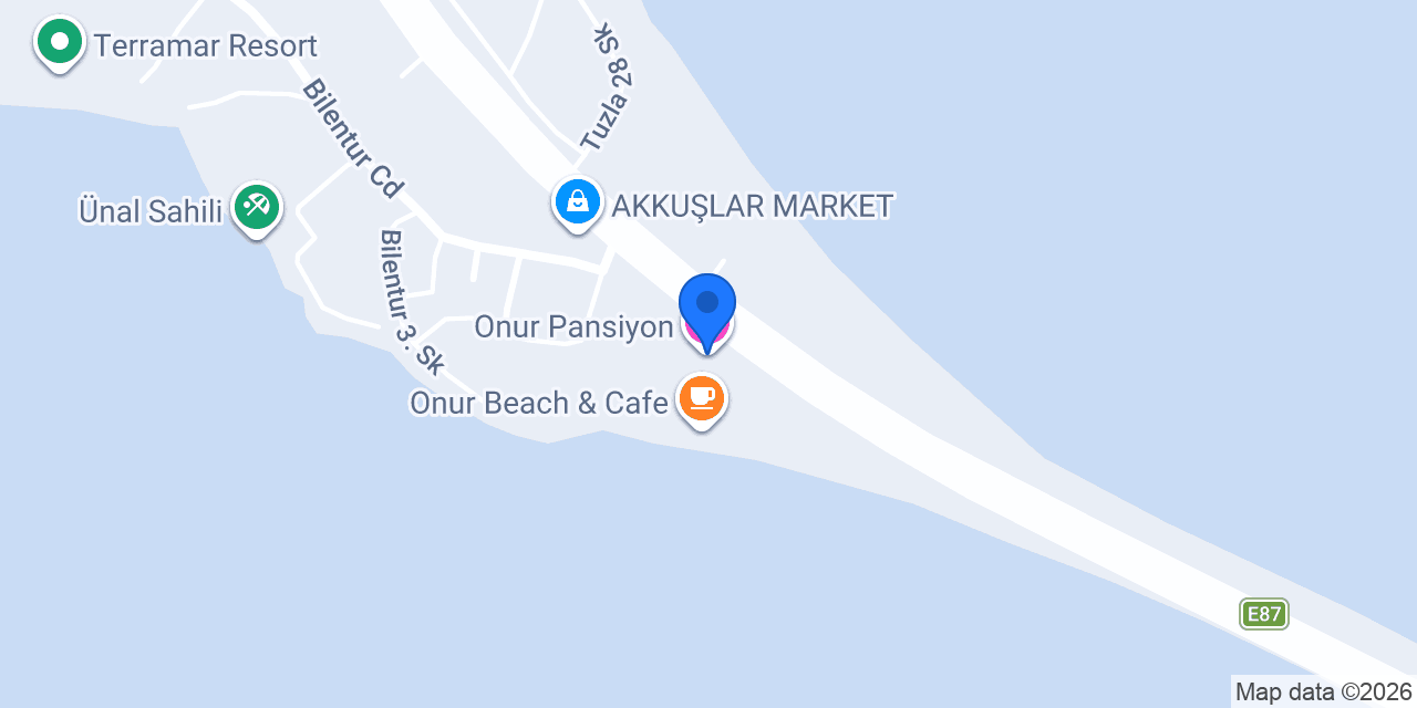 Onur Pansiyon konumu