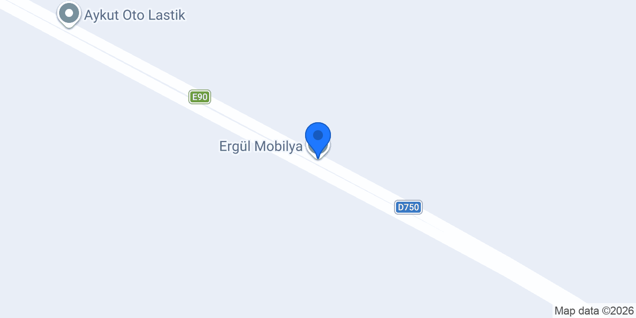 Ergül Mobilya konumu