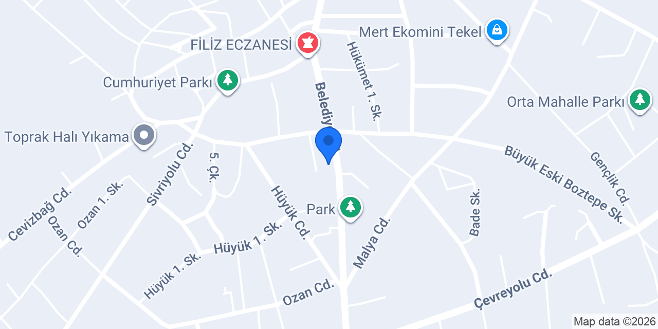 Boztepe İlçe Halk Kütüphanesi konumu