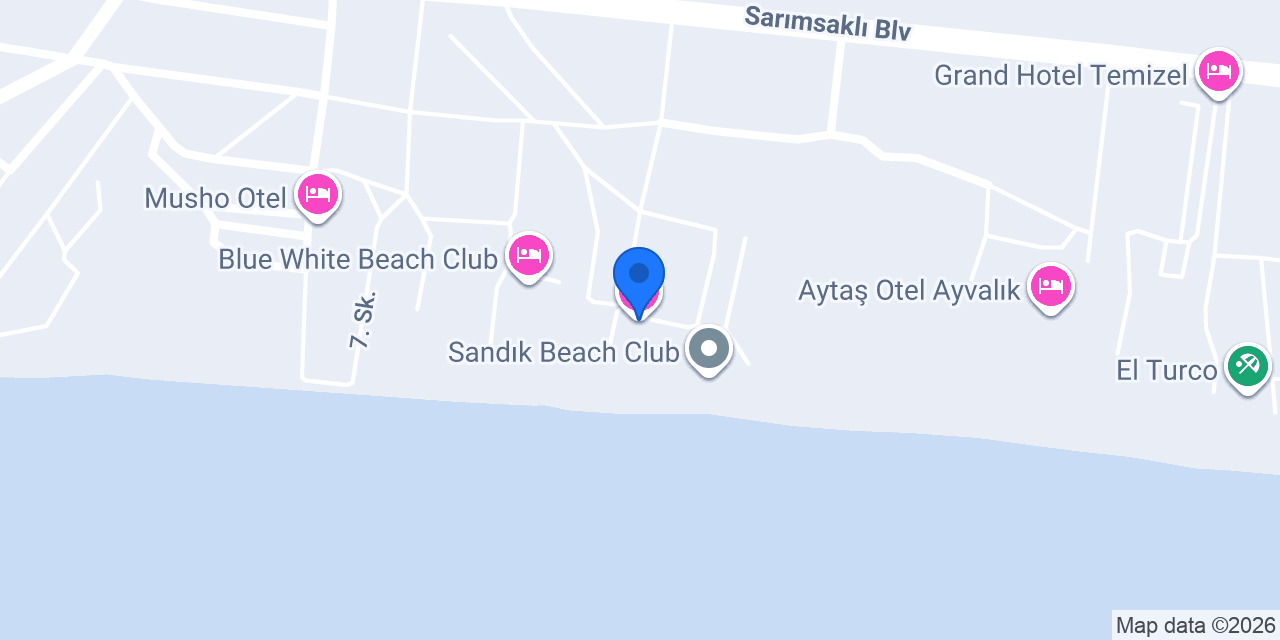 Sarımsaklı Miko Otel & Beach konumu