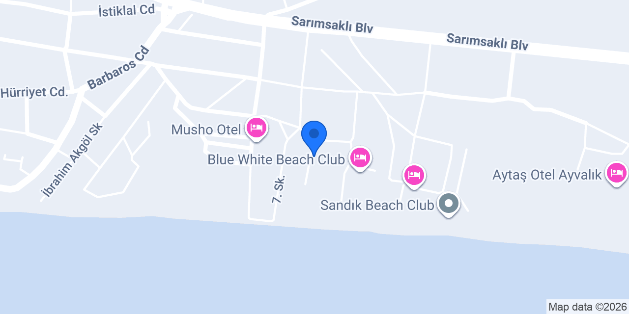 Nil Hotel Sarımsaklı konumu