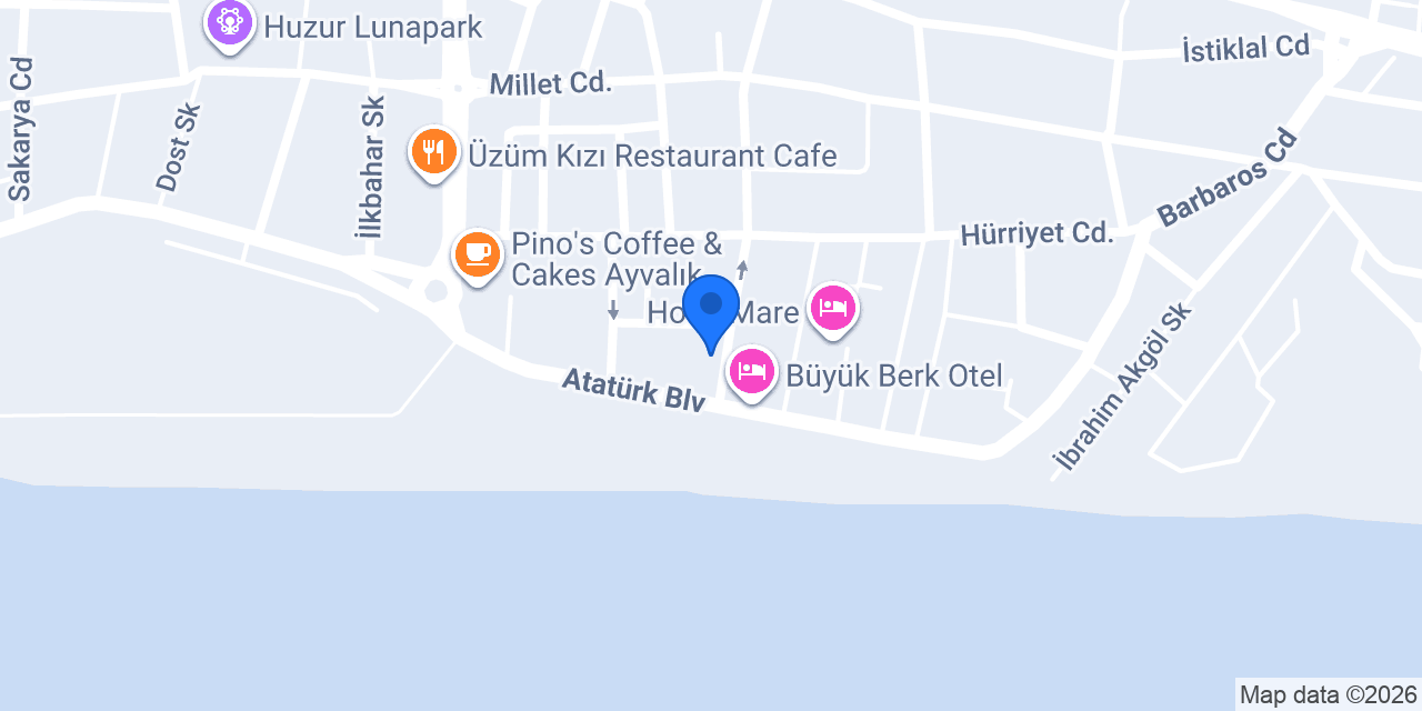 Fila Otel Ayvalik konumu