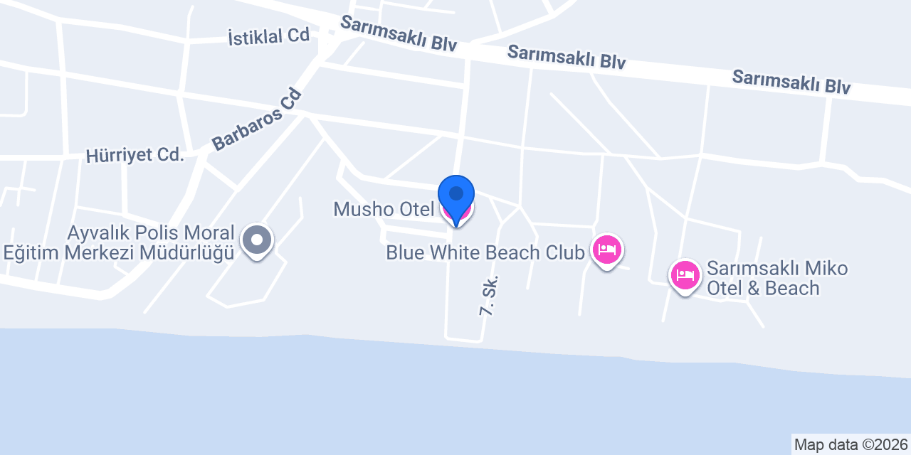 Musho Otel konumu