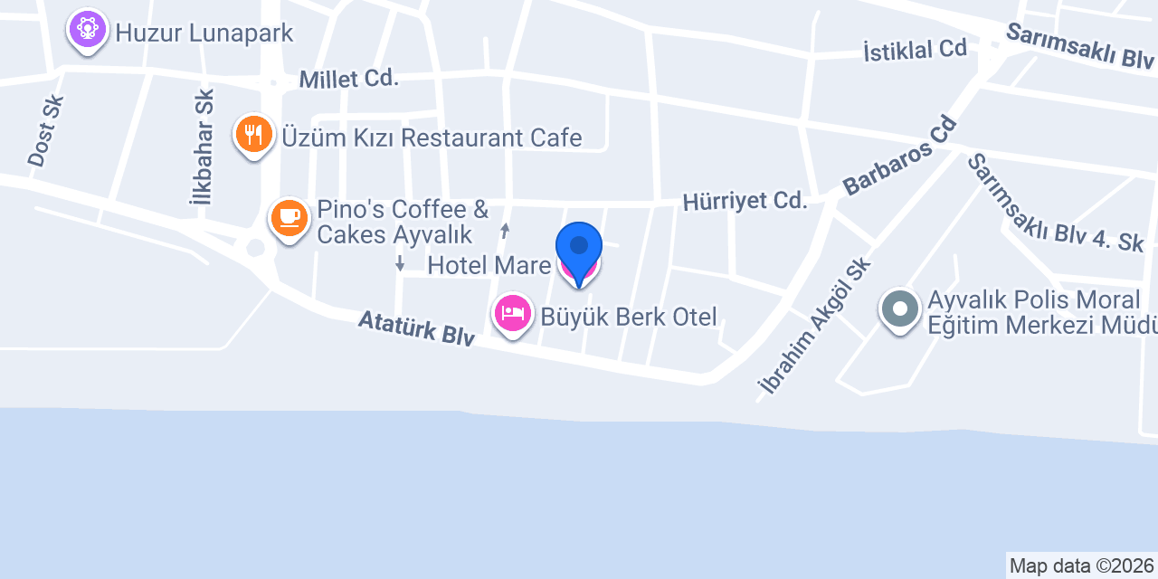 Hotel Mare konumu