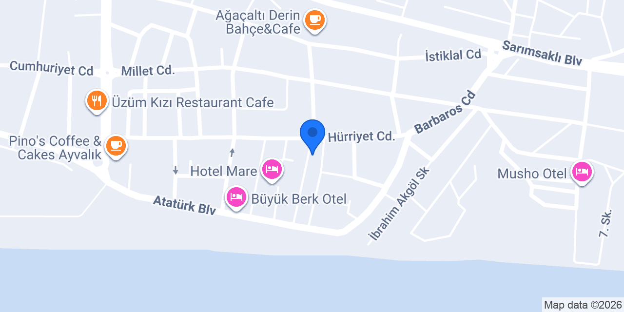 Hotel Sezer konumu