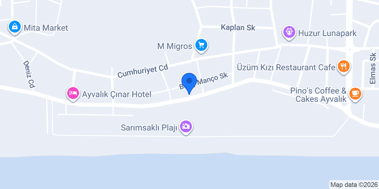 Palmiye Cafe Bar konumu