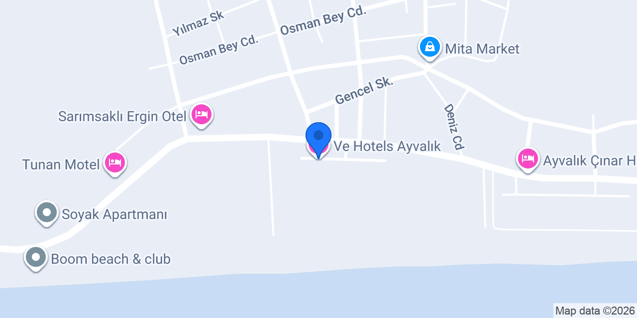 Ve Hotels Ayvalık konumu