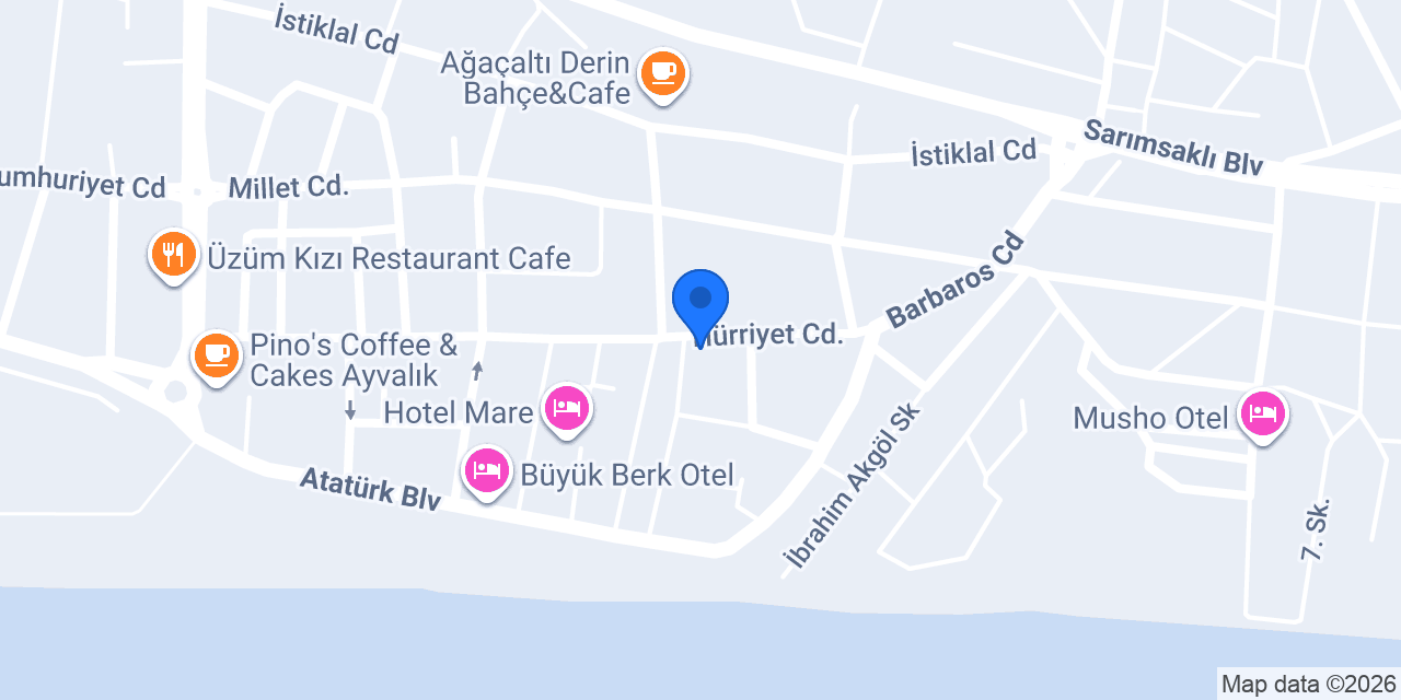 Olcay Otel konumu