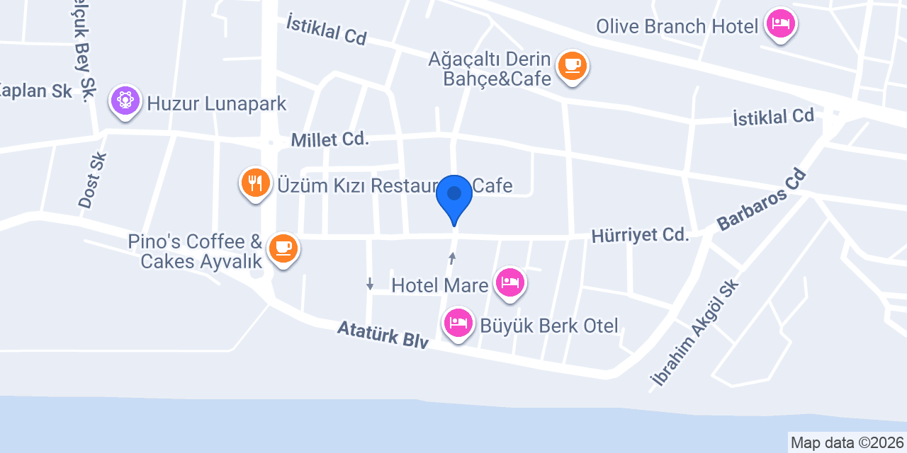 Otel Türk Evi konumu