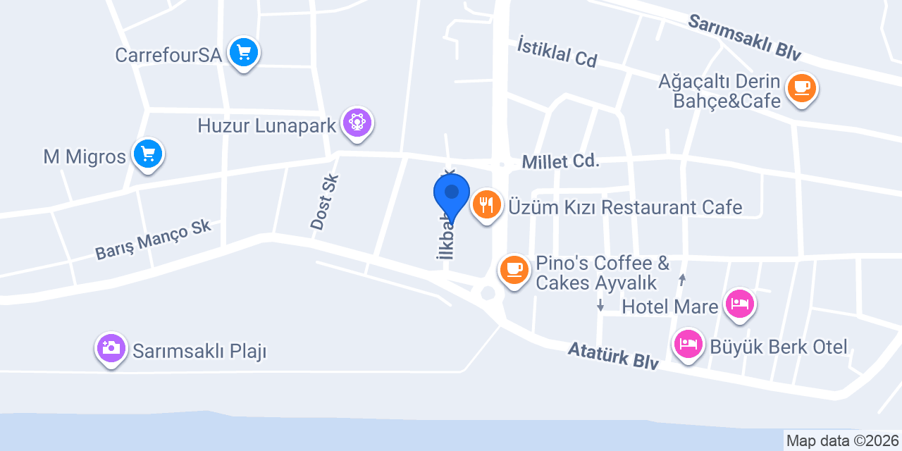 Yade Apart Otel konumu