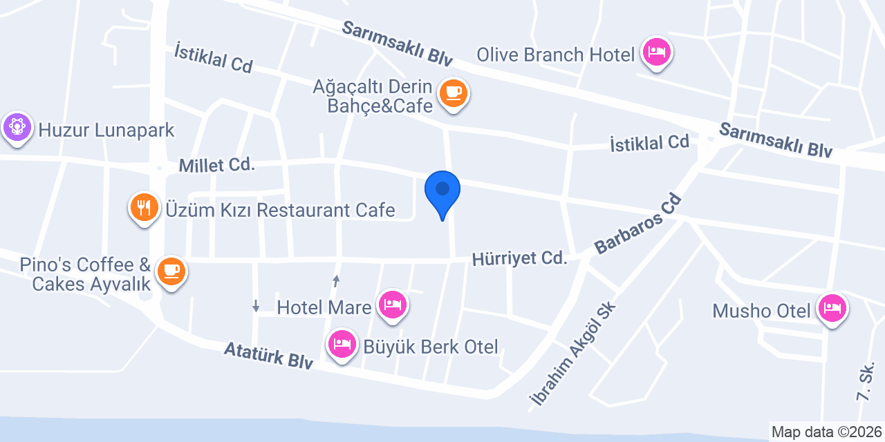 Yılmaz Pansiyon konumu