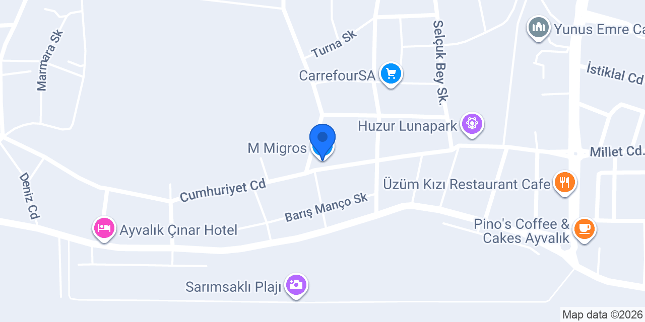 M Migros konumu