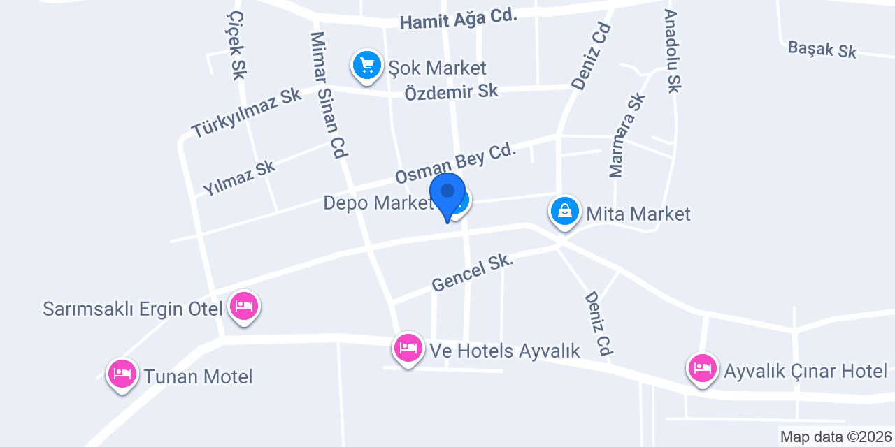 Aylin Emlak Sarımsaklı Ayvalık konumu