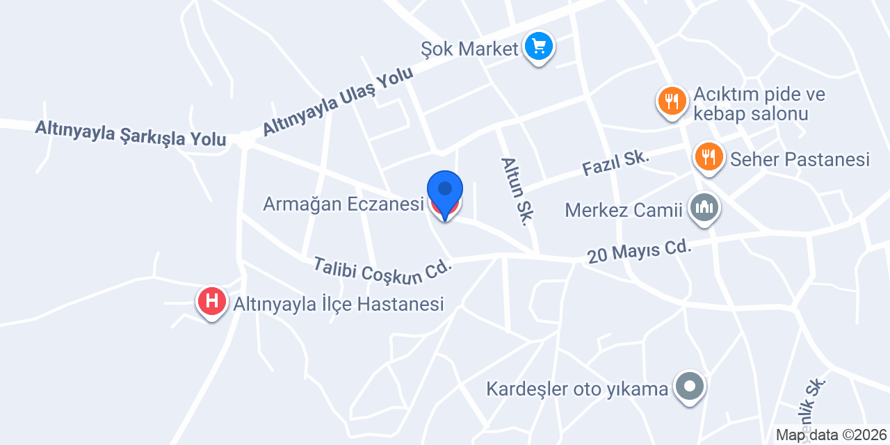 Armağan Eczanesi konumu