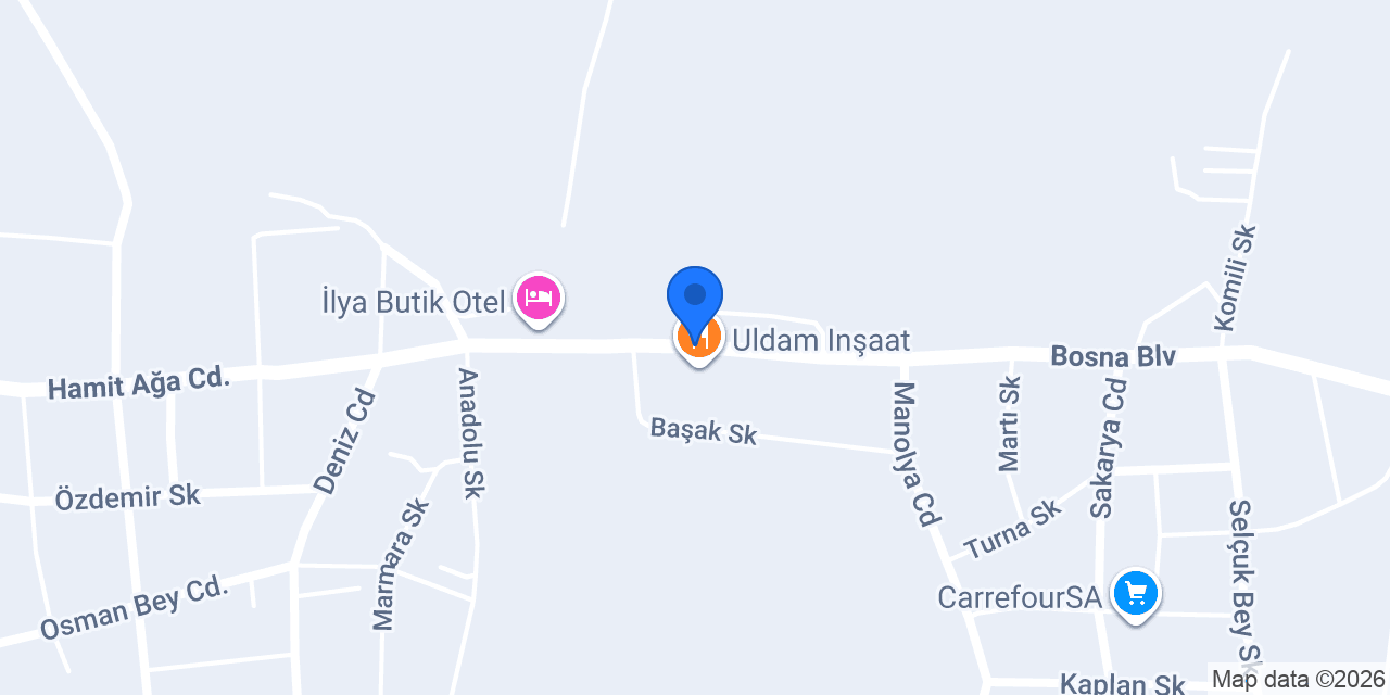 Otağ Yapı Dekorasyon konumu