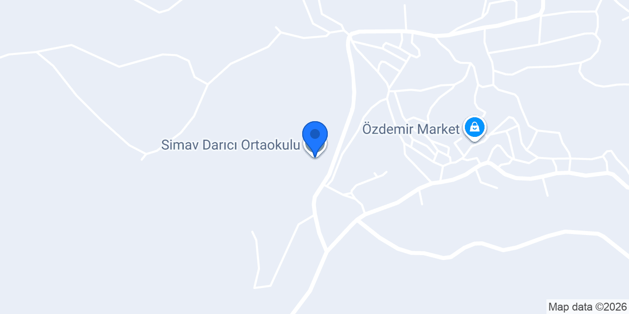 Simav Darıcı Ortaokulu konumu