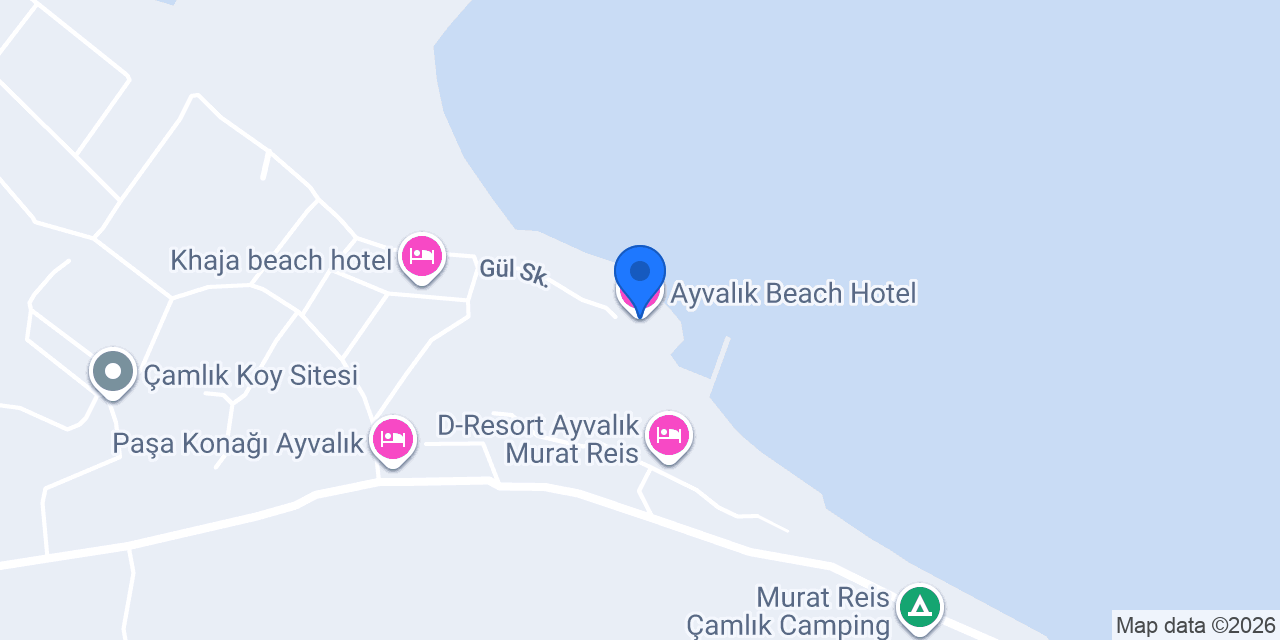 Ayvalık Beach Hotel konumu