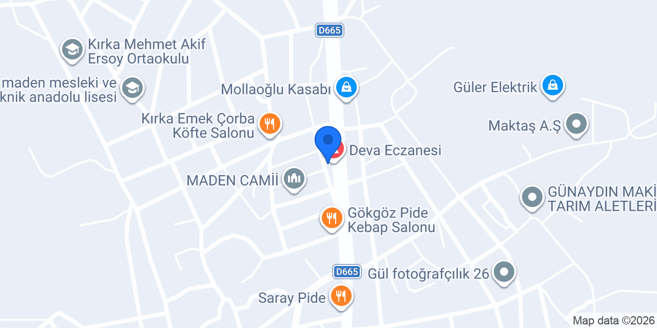 Deva Eczanesi konumu