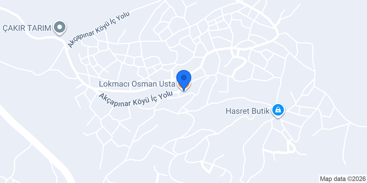 Lokmacı Osman Usta konumu