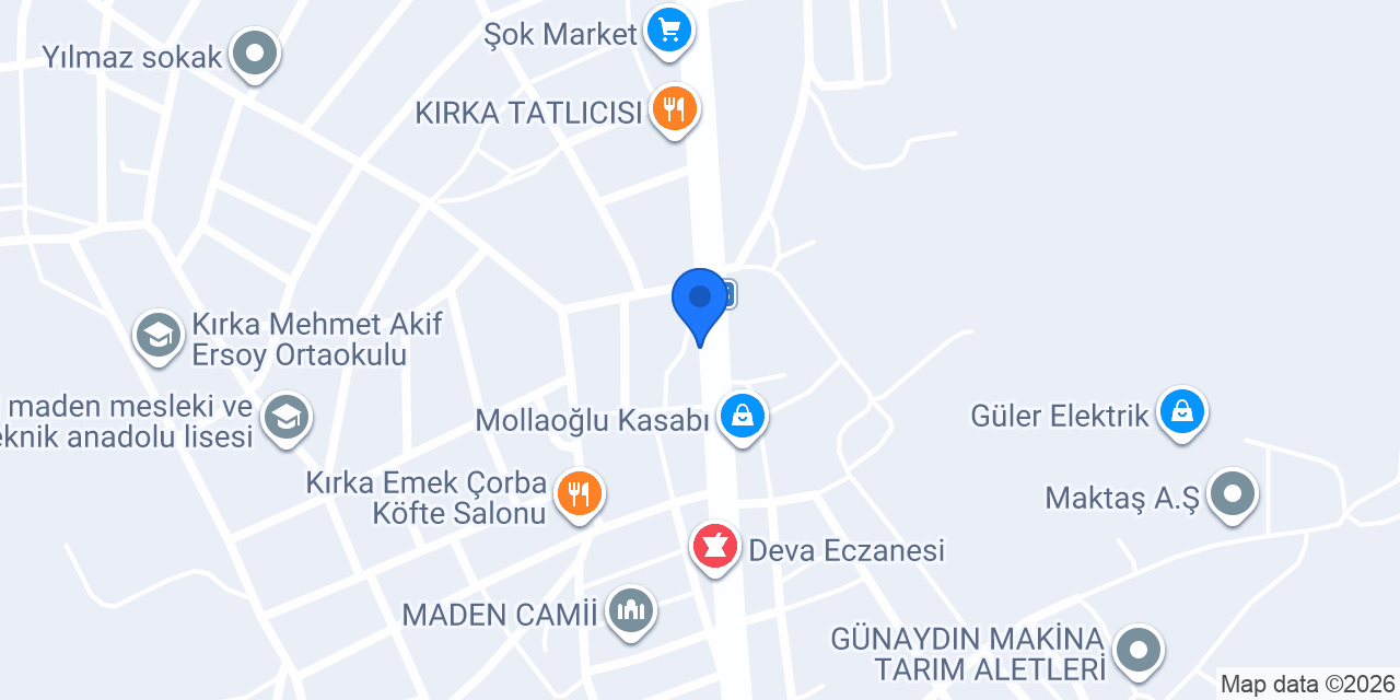 Kırka Çok Programlı Lisesi konumu