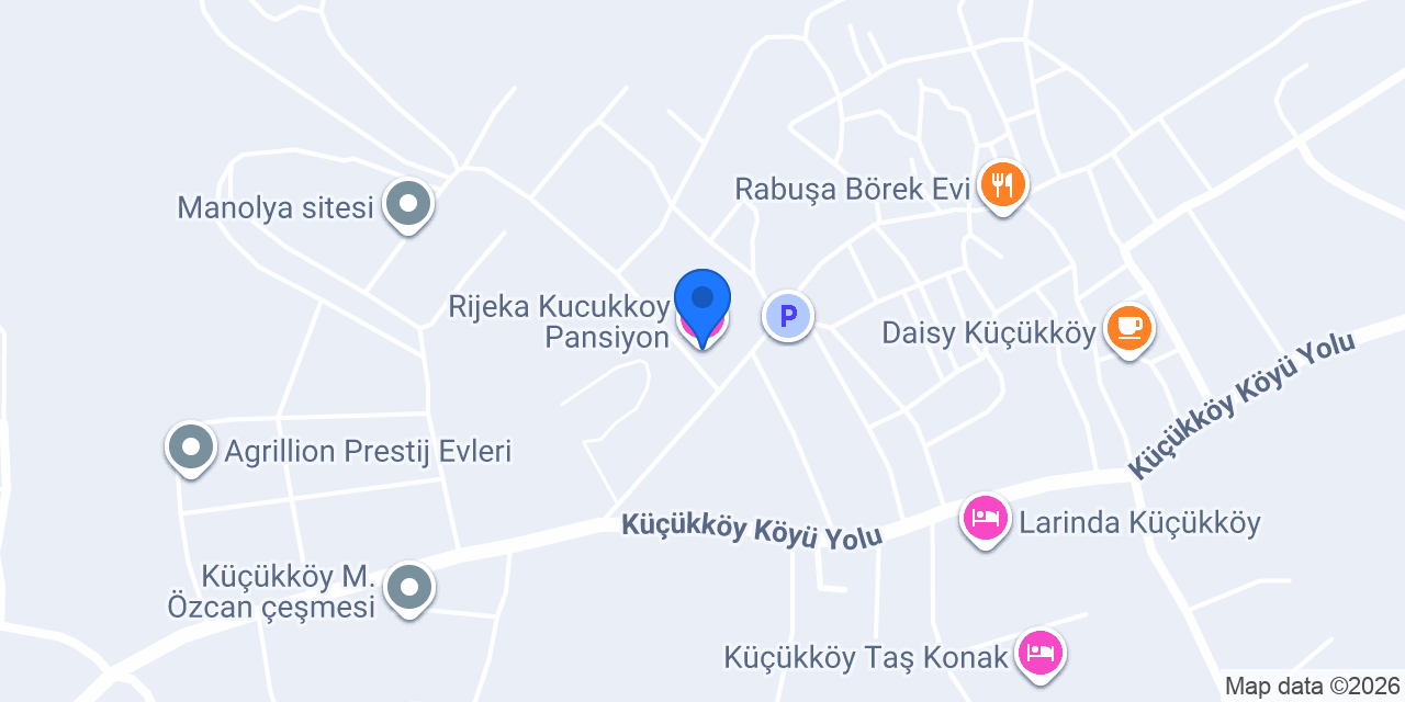 Rijeka Kucukkoy Pansiyon konumu