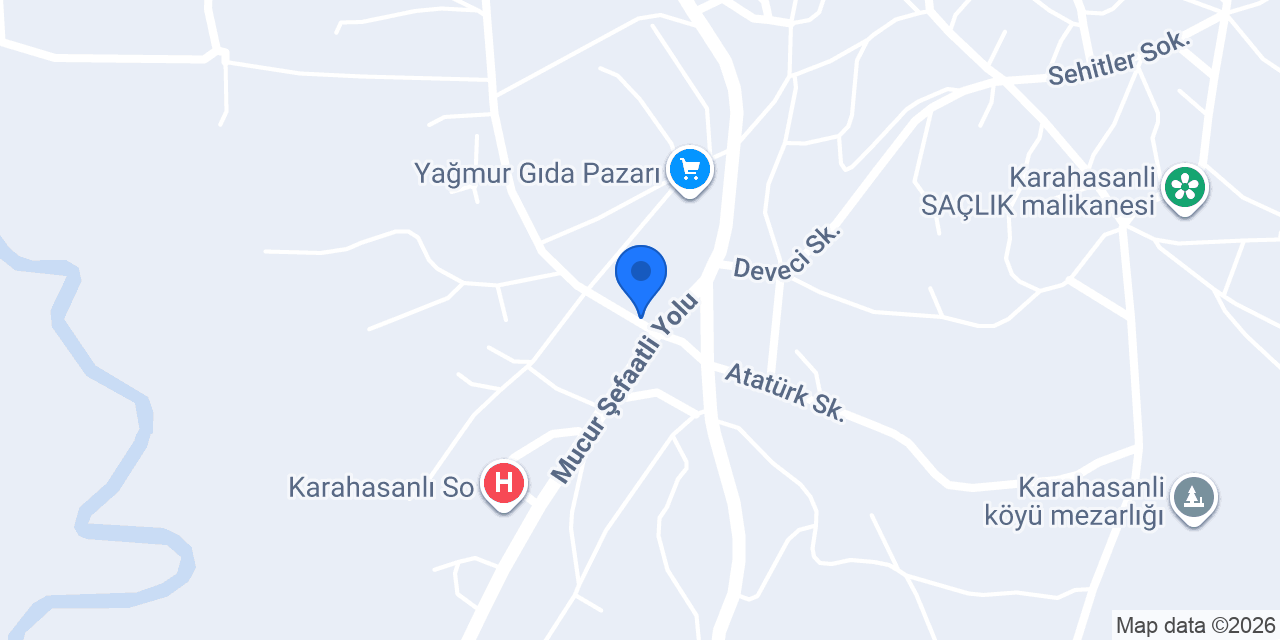 Ptt-karahasanlı Şubesi konumu