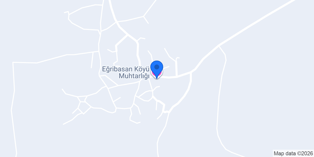 Eğribasan Köyü Muhtarlığı konumu