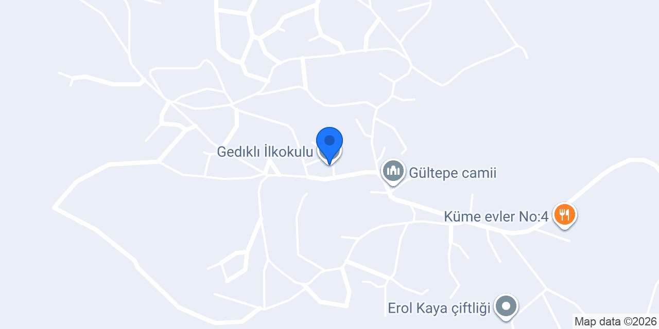 Gedıklı İlkokulu konumu