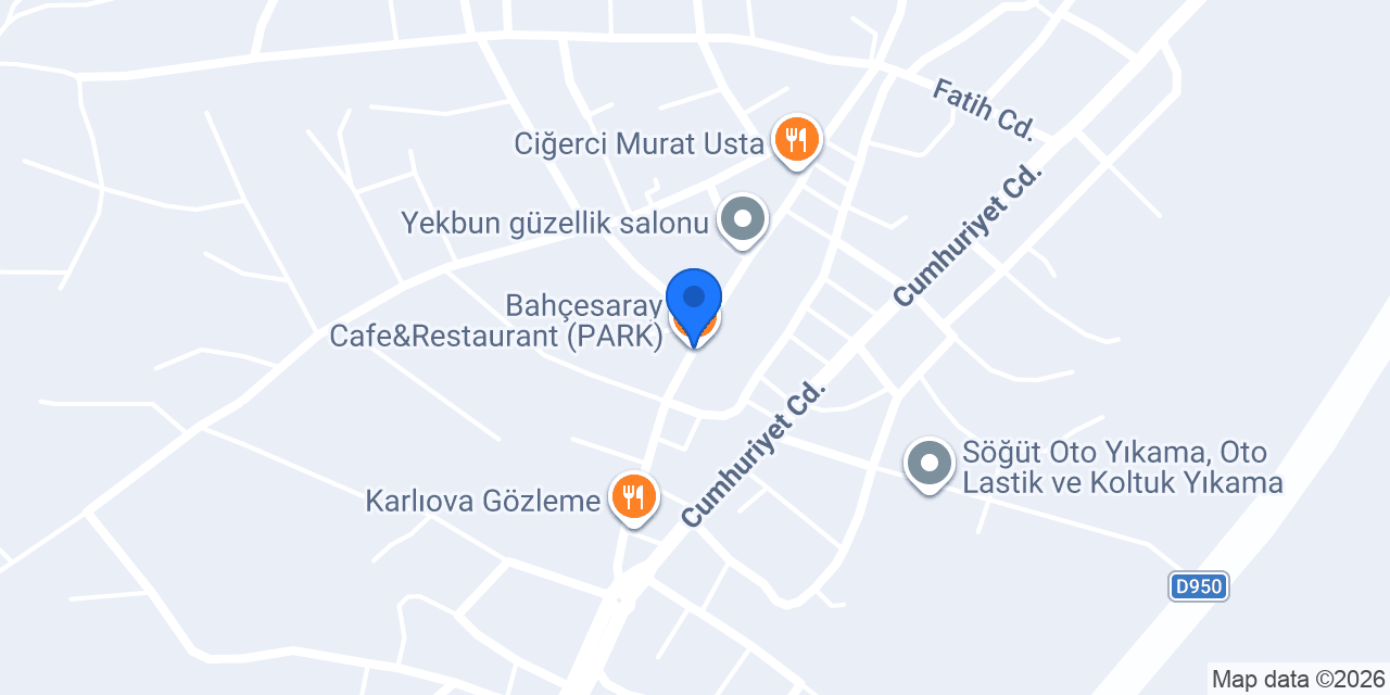 Bahçesaray Cafe&Restaurant (PARK) konumu