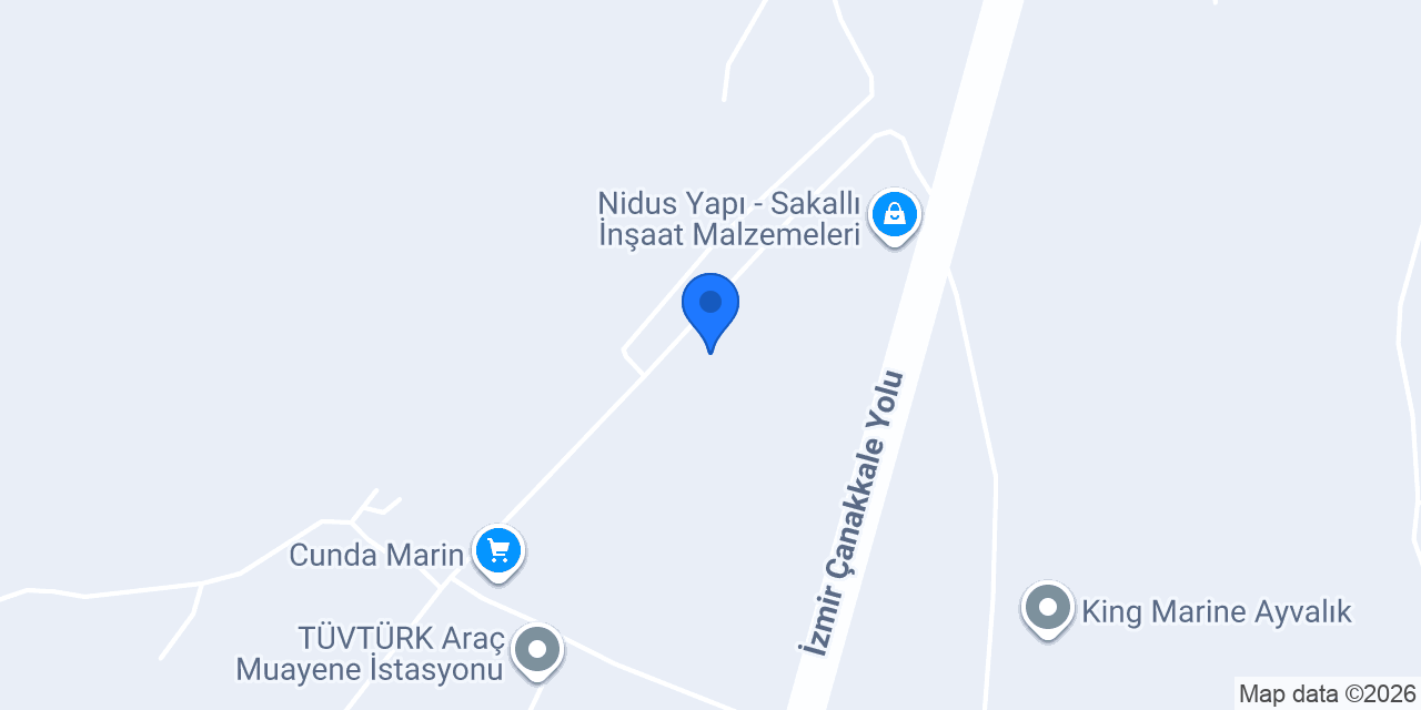 Ayvalık Birleşim Atık Yağ konumu