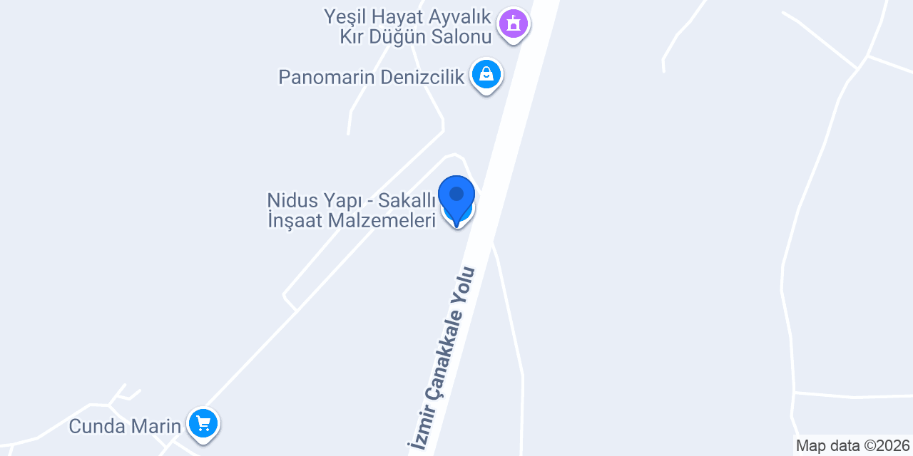 Nidus Yapı - Sakallı İnşaat Malzemeleri konumu