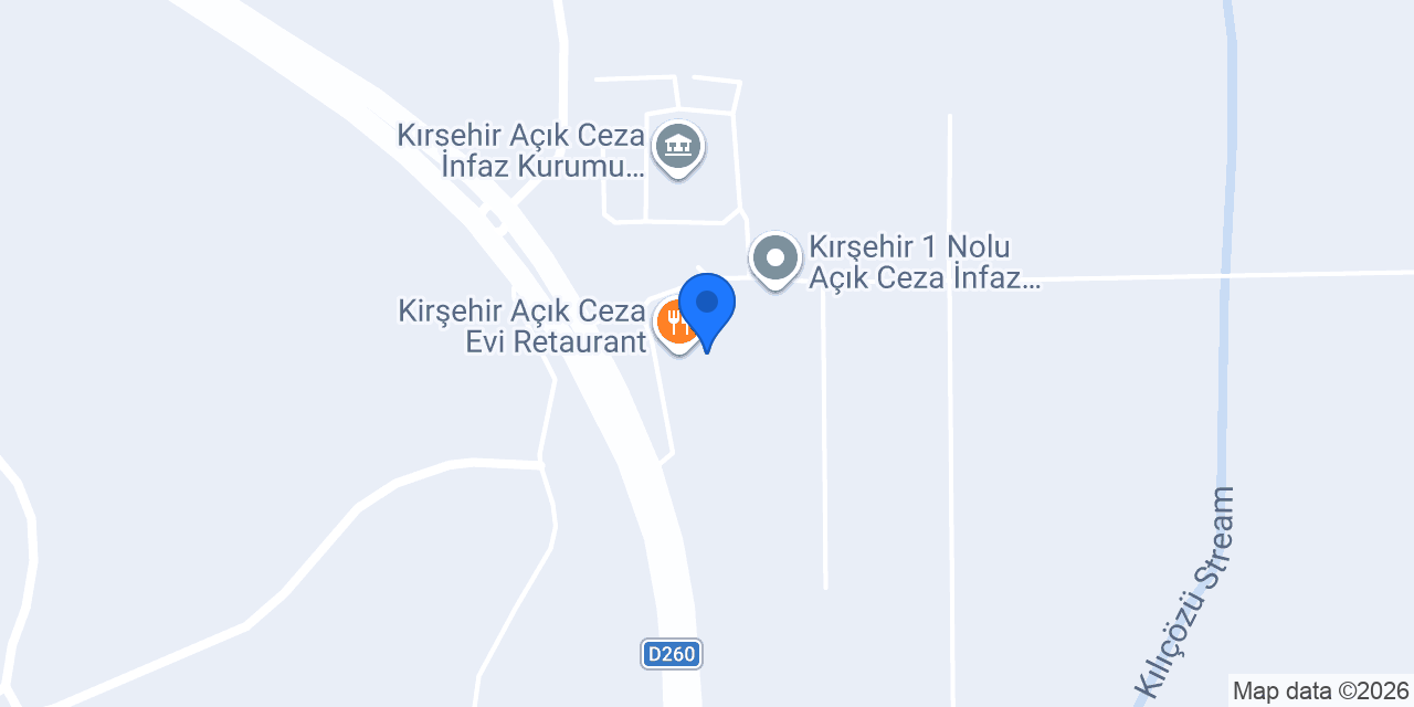 Kirşehir Açık Ceza Evi Retaurant konumu