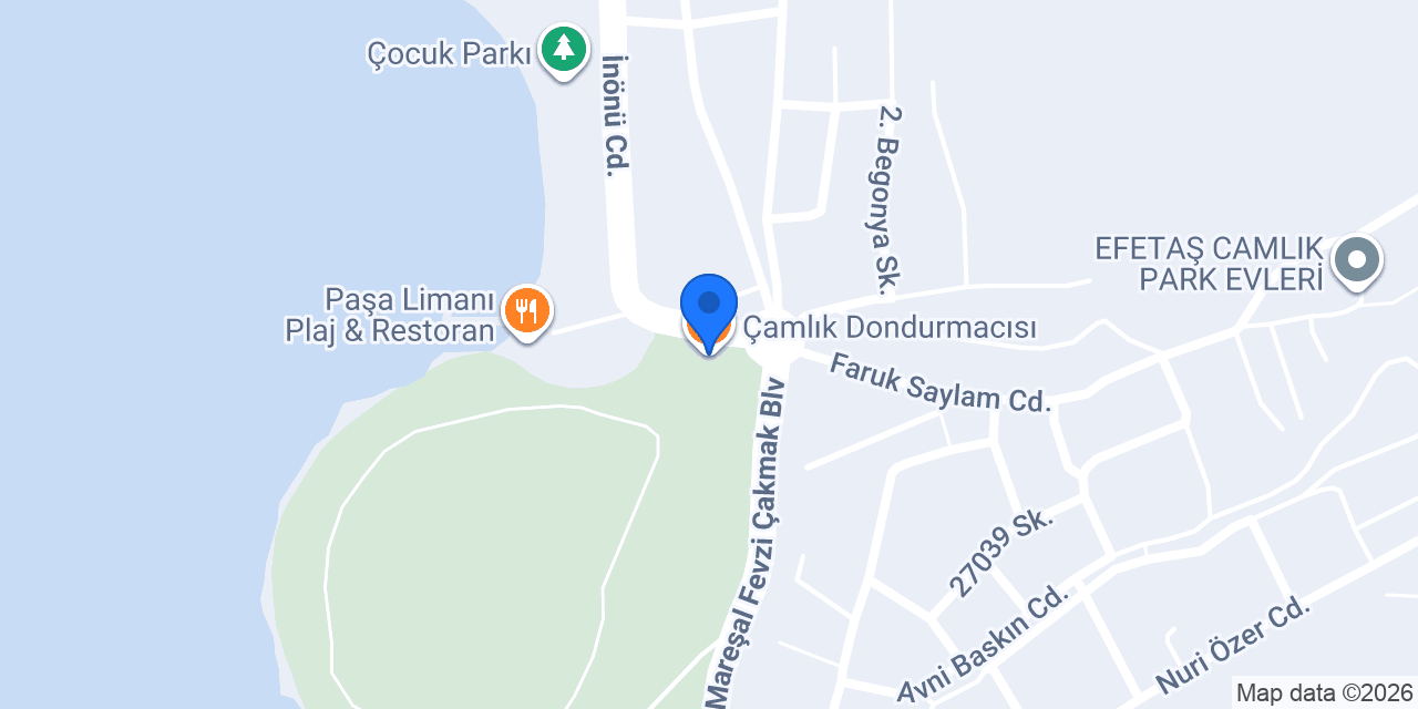 Çamlık Dondurmacısı konumu