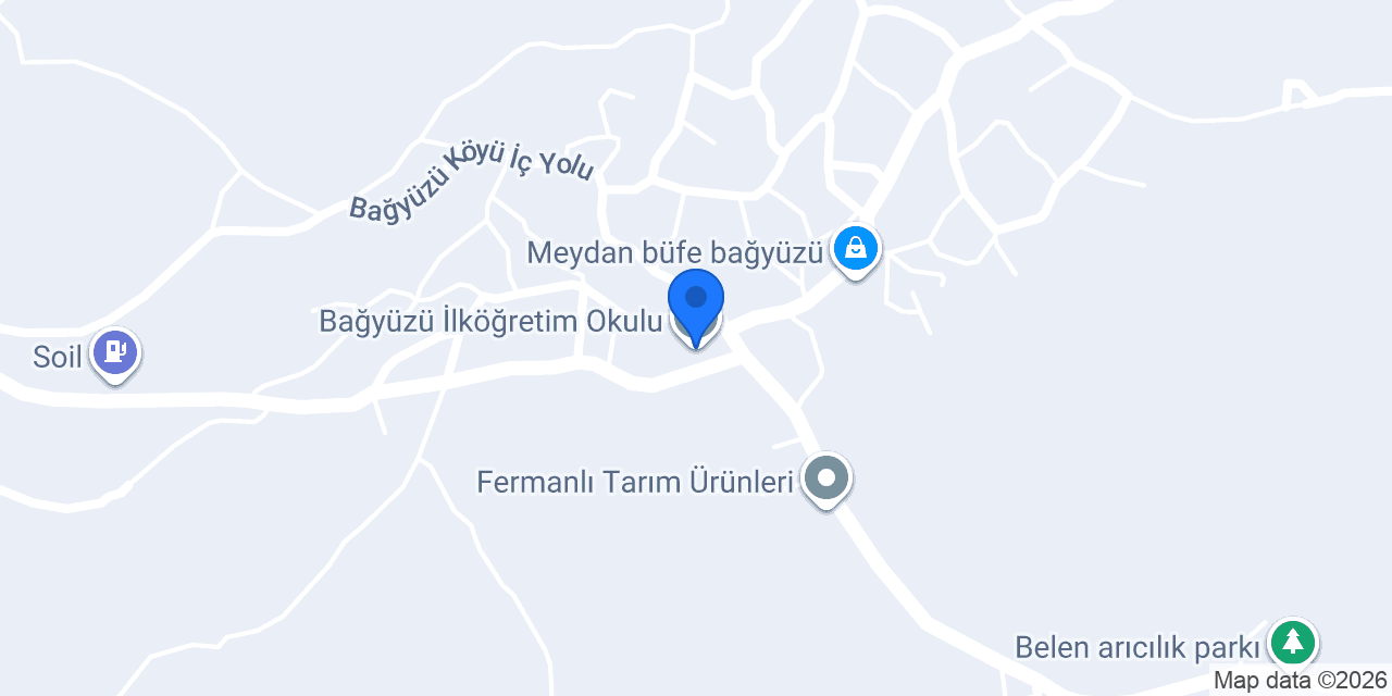 Bağyüzü İlköğretim Okulu konumu