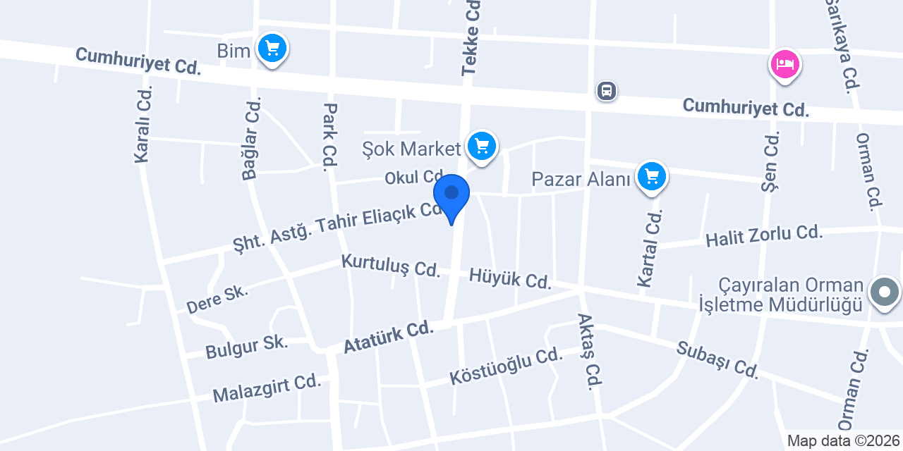 Çay ısı çayıralan konumu