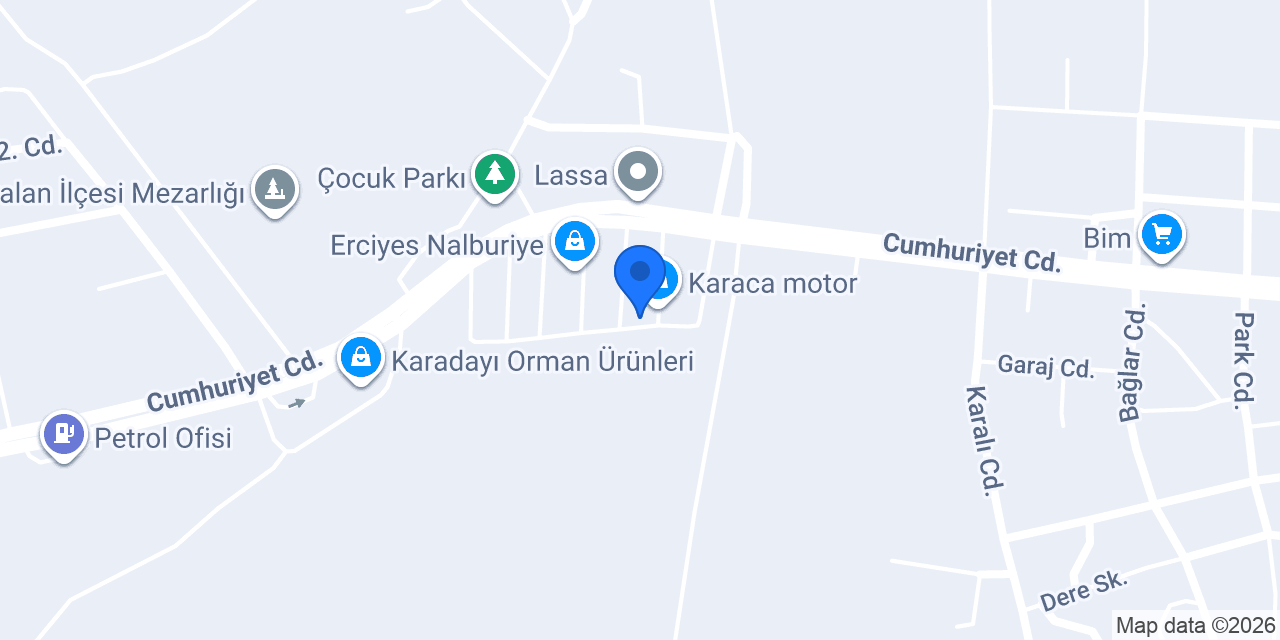 ŞAHİNER LASTİK konumu