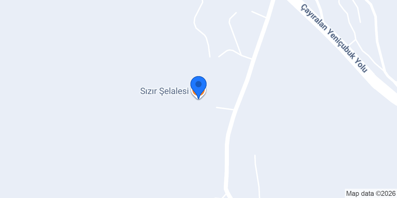 Sızır Şelalesi konumu