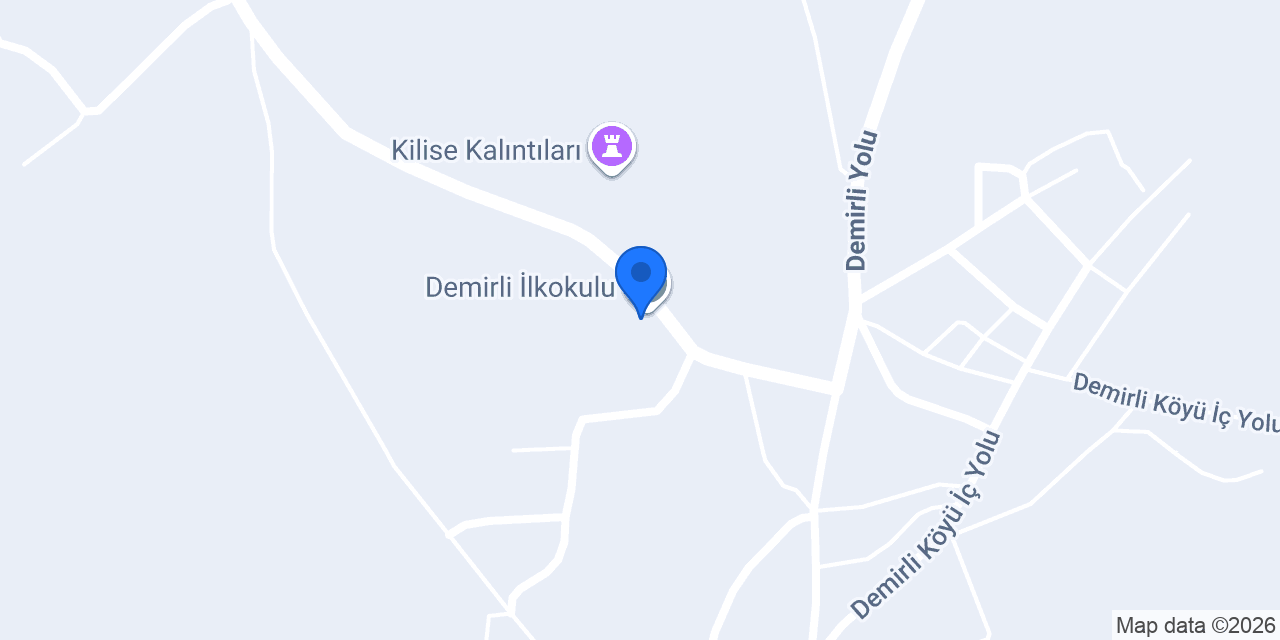 Demirli İlkokulu konumu