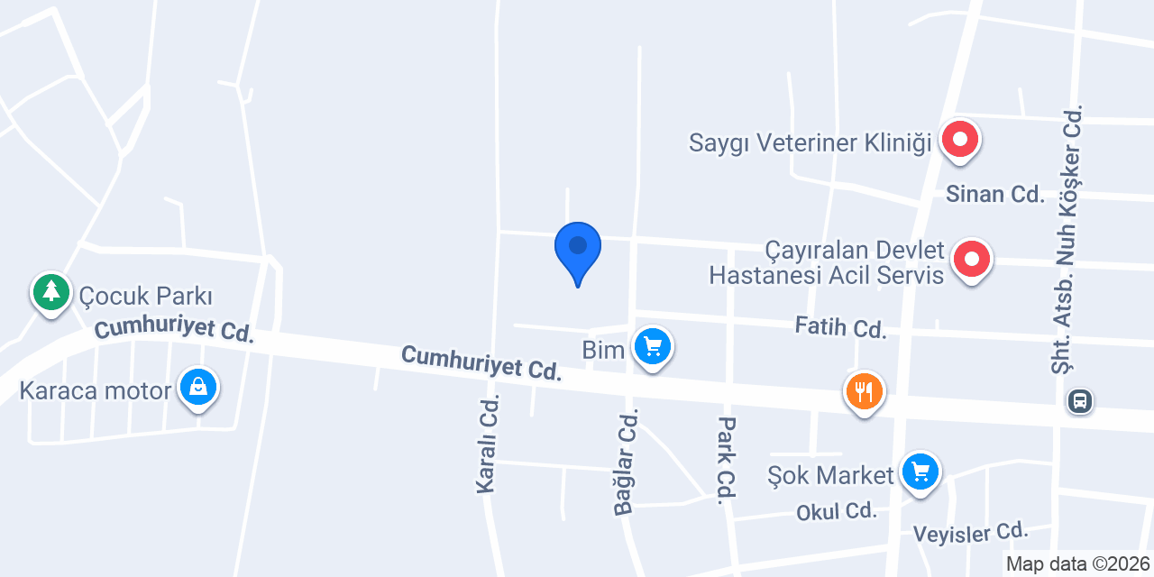 Çayıralan Çok Proğramlı Lisesi konumu