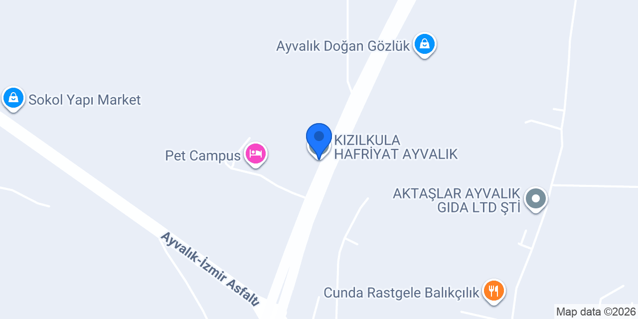 KIZILKULA HAFRİYAT AYVALIK konumu