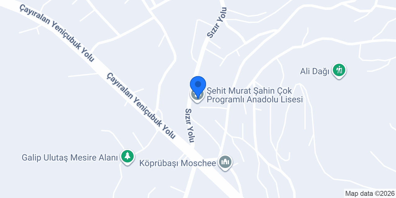 Şehit Murat Şahin Çok Programlı Anadolu Lisesi konumu