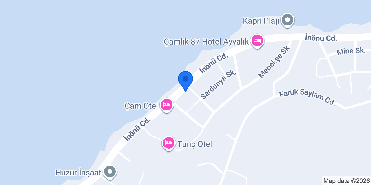 Çam Restaurant konumu