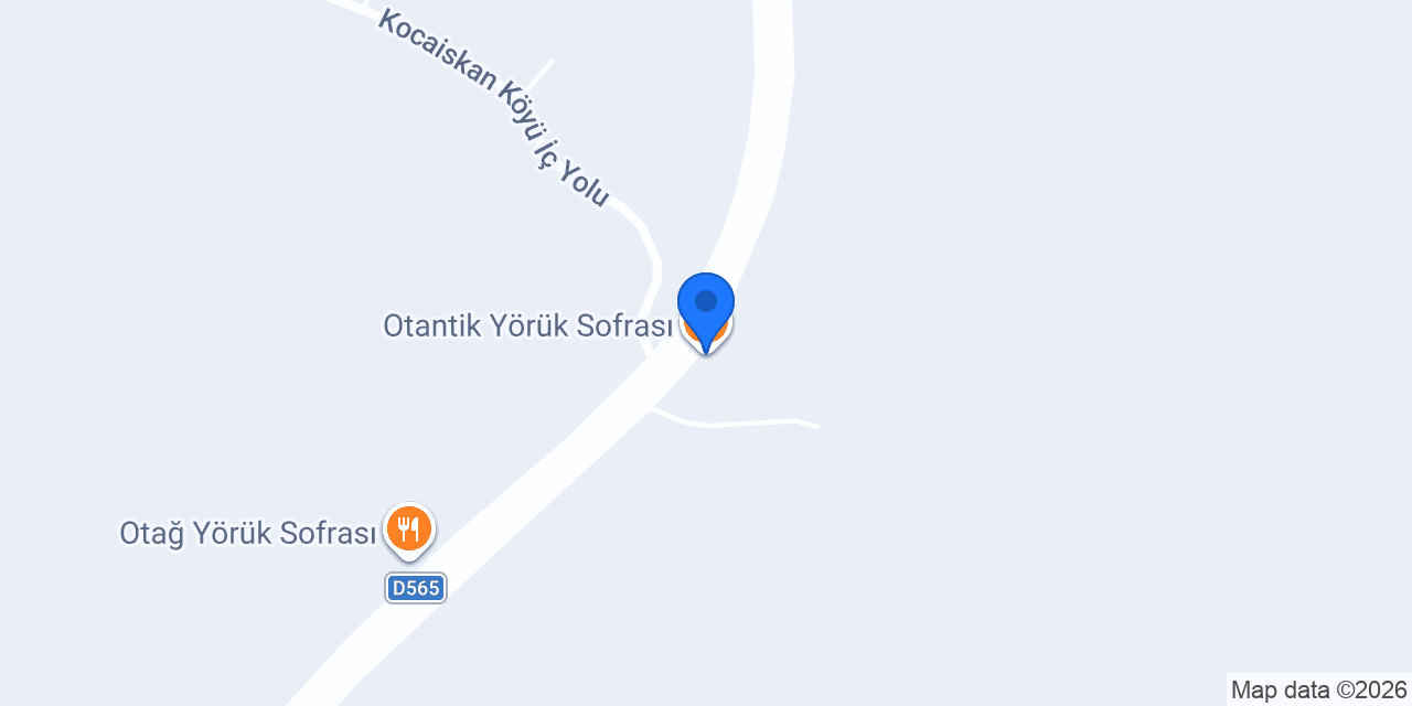 Otantik Yörük Sofrası konumu