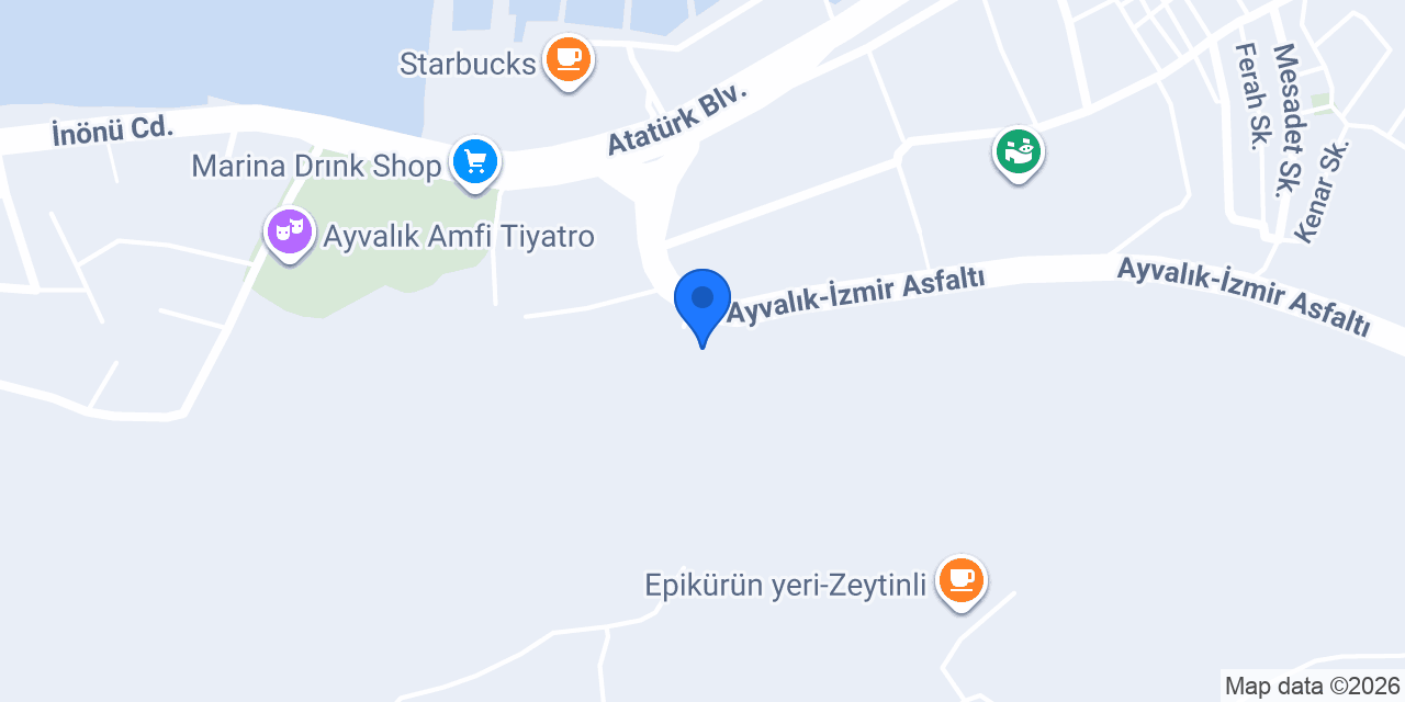 Ayvalık Boğaziçi Otel konumu