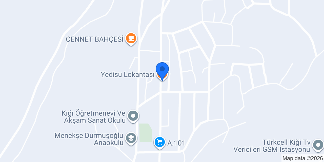 Yedisu Lokantası konumu