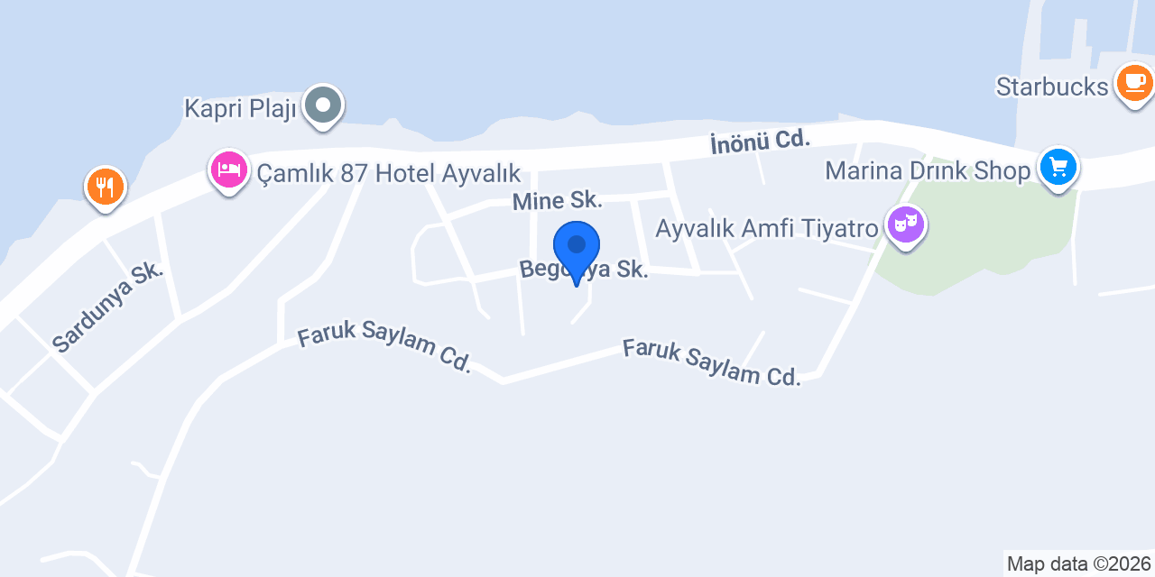 Ayvalık Çamlık Anaokulu konumu
